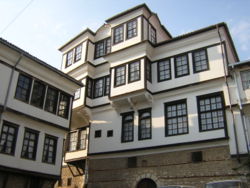 The architecture in the town of Ohrid