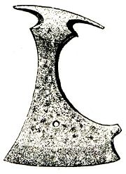 This Iron Age axe head, discovered in Gotland, may have resembled those used in Iceland in the 10th century.