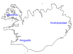 Hrafnkels saga spans a large part of Iceland.