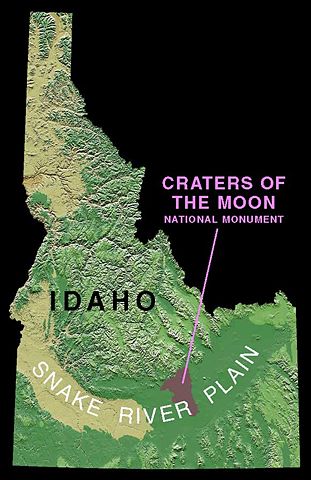 Image:Craters of the Moon within Idaho.jpg