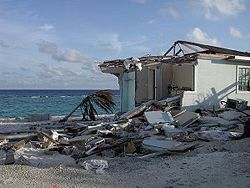 Ivan damage in the Cayman Islands.
