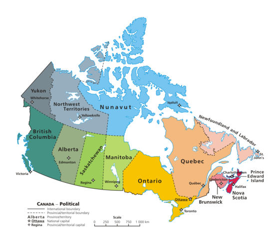 Image:Map Canada political.png