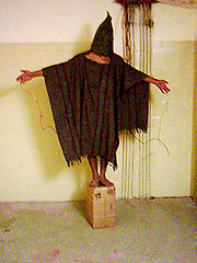 Picture of Satar Jabar, one of the prisoners subjected to torture at Abu Ghraib. Abar was not in Abu Ghraib on charges of terrorism, as was commonly believed, but rather for carjacking.