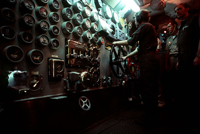 Image:USS New Jersey engine room controls.jpg
