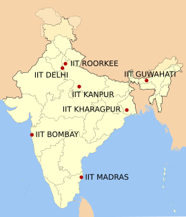 Location of IITs