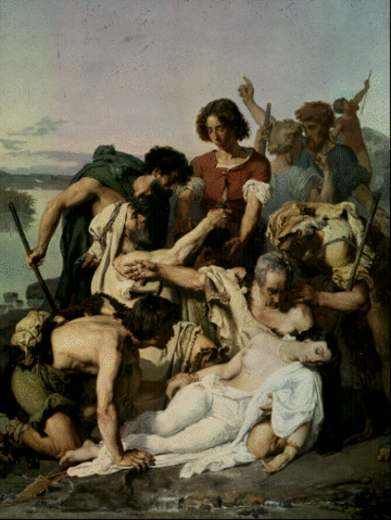 Image:Paul Baudry - Zenobia found by the shepherds on the on the Banks of the Araks River, c 1848.gif