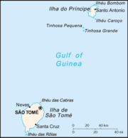 Map of São Tomé and Príncipe