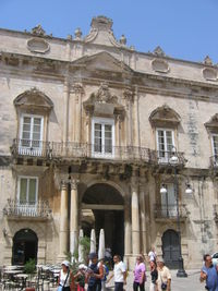 Illustration 18: Palazzo Beneventano del Bosco, Syracuse, designed by Luciano Alì between 1779–88 in restrained late Sicilian Baroque. The wrought iron balconies and sweeping curves, however, keep the approaching neoclassicism at bay.