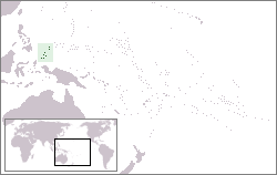 Location of Palau