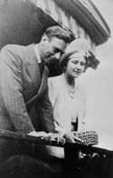 King George VI and Queen Elizabeth at Hope, British Columbia.