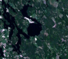 Karikkoselkä - Landsat 7 image of Karikkoselkä.