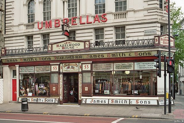 Image:London umbrella shop smith n sons may 2005.jpg