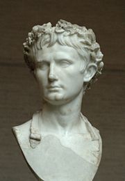 Bust of Augustus, wearing the Civic Crown. Glyptothek, Munich.