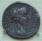 Indian imitation of a coin of Augustus. 1st century. British Museum.