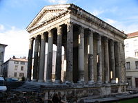 The Temple of Augustus and Livia in Vienne, late 1st century BC.