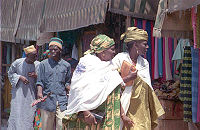 A street market in Dakar