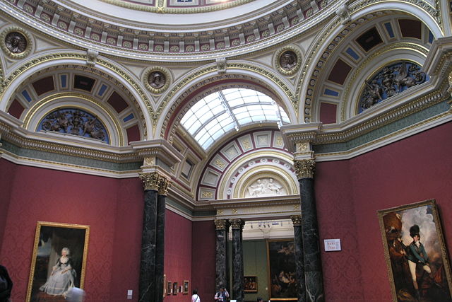 Image:The National Gallery London; RM36 - (Paintings 1700-1900), British Portraits 1750-1800 ~ The Barry Rooms + View to RM37.3.jpg