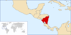 Location of Nicaragua