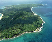 Corn Island off the Atlantic Coast was originally a British protectorate until it was ceded along with the rest of the Mosquito Coast to Nicaragua