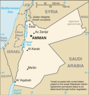 Map of Jordan