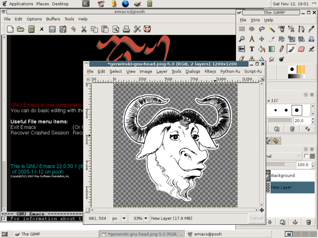 Image:GNU screenshot.png
