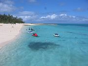 Beach in Minnajima, Okinawa in September