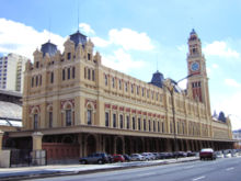 Estação da Luz, home of the Museum of the Portuguese Language, in São Paulo, Brazil.