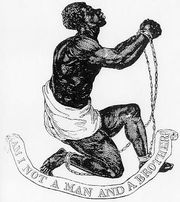 Medallion of the Committee for the Abolition of the Slave Trade, struck by Josiah Wedgewood