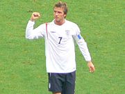 Beckham as England captain.