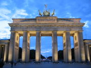 The Brandenburg Gate.