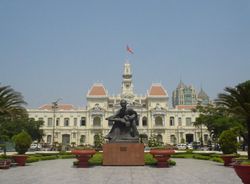 Ho Chi Minh City Hall and Statue of Ho Chi Minh
