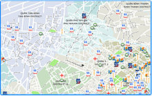Map showing all the University sites in Ho Chi Minh City