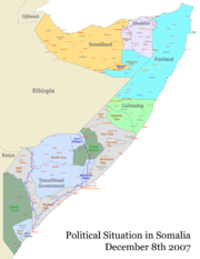 Situation in Somalia in December 2007