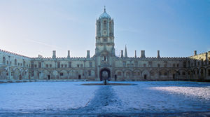 Tom Quad, Christ Church in the snow.