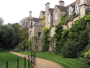 Worcester College, Backs of medieval cottages