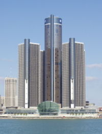 The Renaissance Center is General Motors' world headquarters