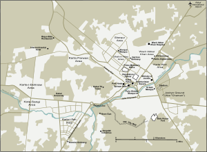 Map of Kabul City.