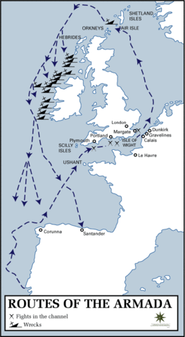 Image:Routes of the Spanish Armada.gif