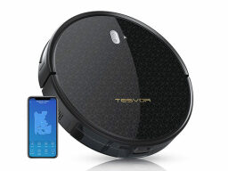 Tesvor M1 Robot Vacuum on a white background.
