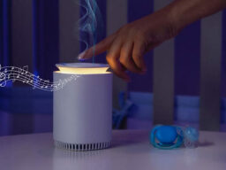 CleanLight Snooze 4-in-1 air purifier, diffuser, sound machine and night light.