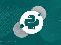 Symbol for Python on a green background.