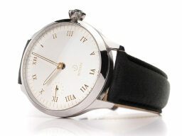 Simple analog watch on white background