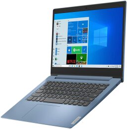 Light blue laptop