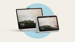 Two Facebook Portal devices.