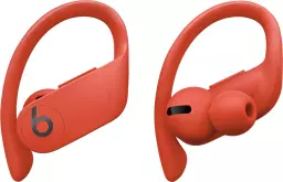 the powerbeats pro in lava red