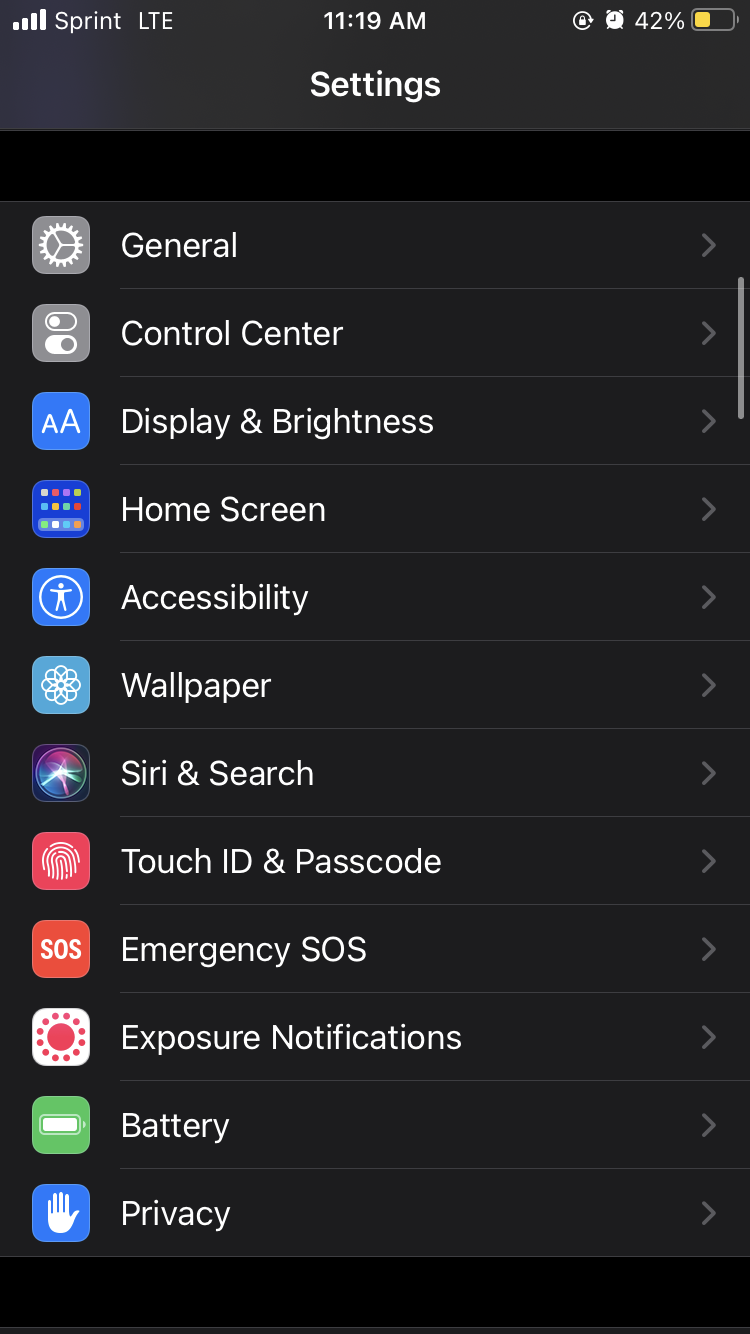 Navigate to your battery options.