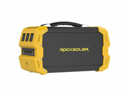 Black and yellow power station with handle