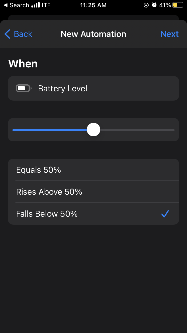 Pick the percentage option that makes the most sense to you.