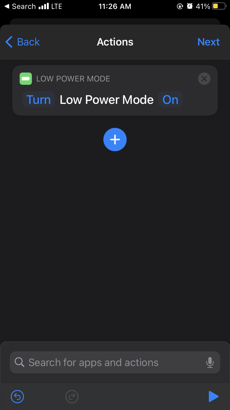 Select Next if this looks like what you want your phone to automatically do.