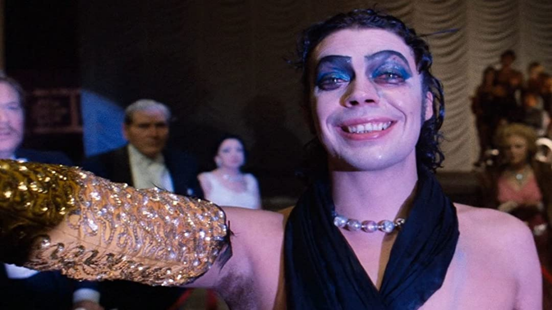 Tim Curry as Dr. Frank-N-Furter in 'The Rocky Horror Picture Show'.